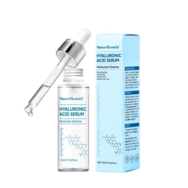 Hyaluronic Acid Face Serum Anti-Aging Shrink Pore Whitening Moisturizing Face Cream Dry Skin Care - Image 3